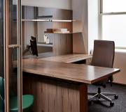 Custom Executive Office with Peninsula Desk